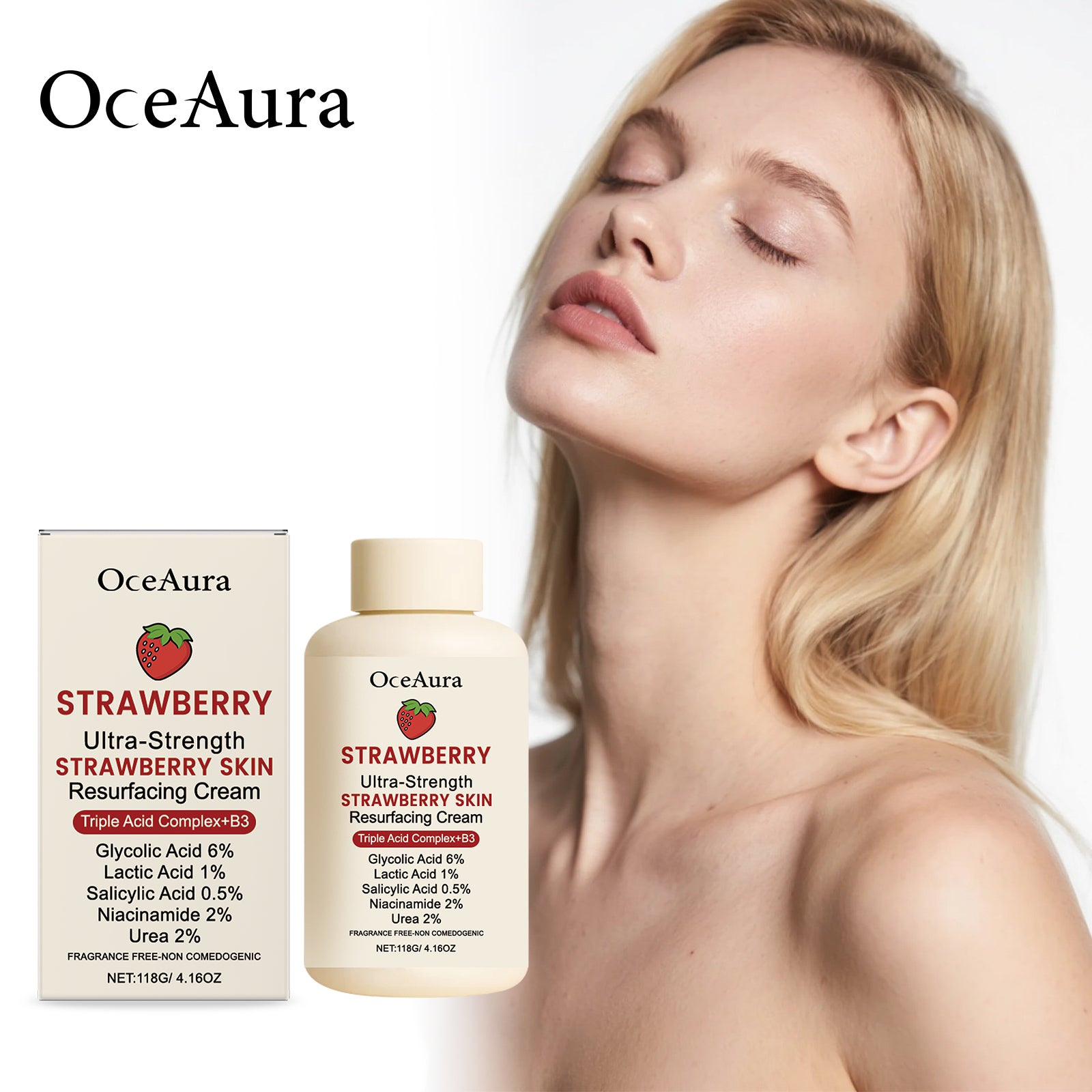 Crème de rajeunissement de peau fraise 118g 1 boîte