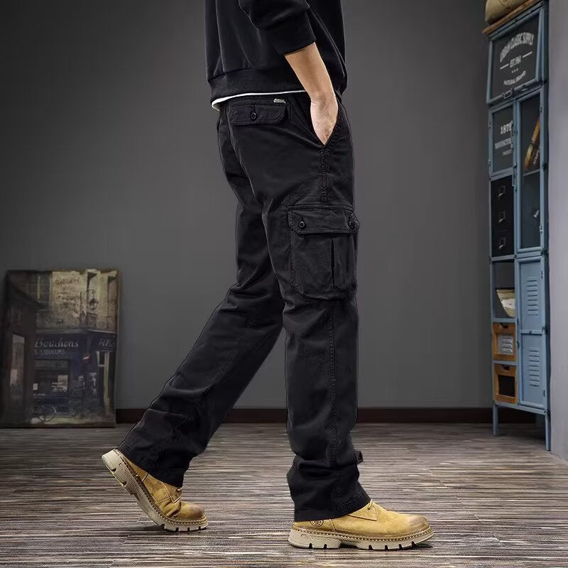 Pantalons casual slim-Fit droit pour hommes