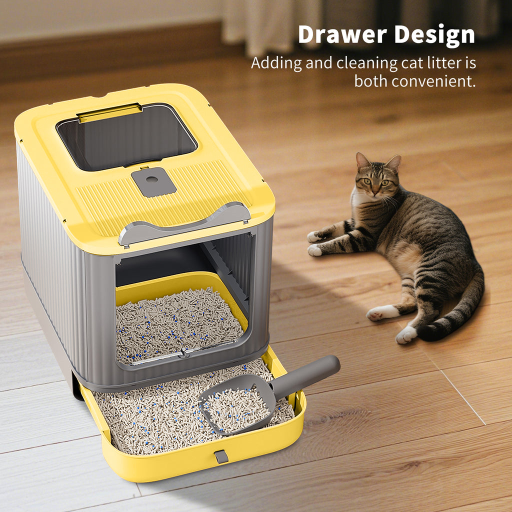 Elf-design cat litter box