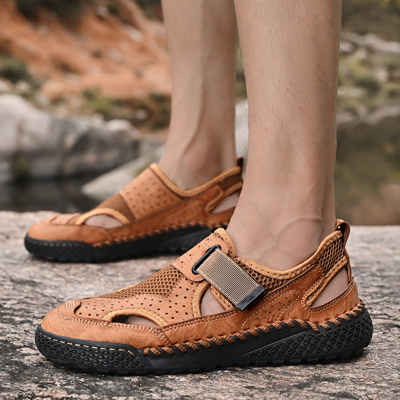 Hommes respirants Sandales aux pieds fermés
