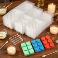 Kit de fusion de cire de 40 pièces avec 30 moules en silicone au cœur