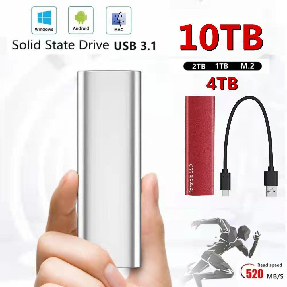 Extension mobile SSD Transmission haute vitesse Disque dur mobile