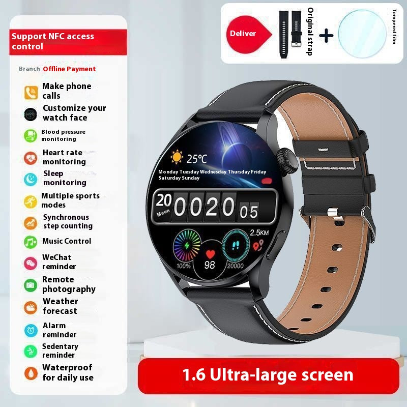 Bracelet de sport Smart Watch Homme Pression artérielle Bluetooth