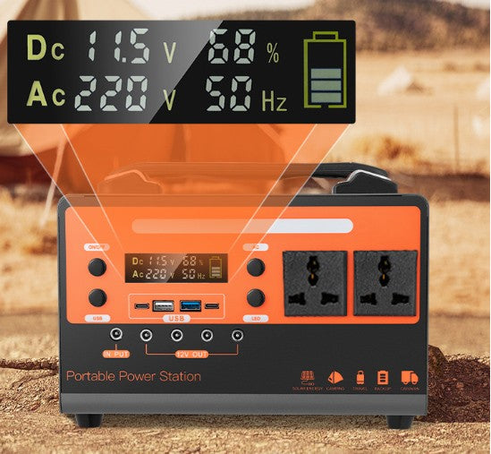 450W Portable Power Station AC DC générateur solaire USB alimentation extérieure