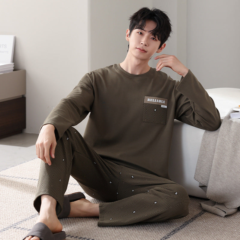 Coton Manches longues Coton complet Casual Vêtements de maison
