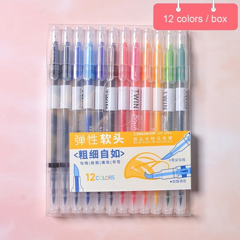 Couleur Calligraphie Art Coiffure Note Stylo