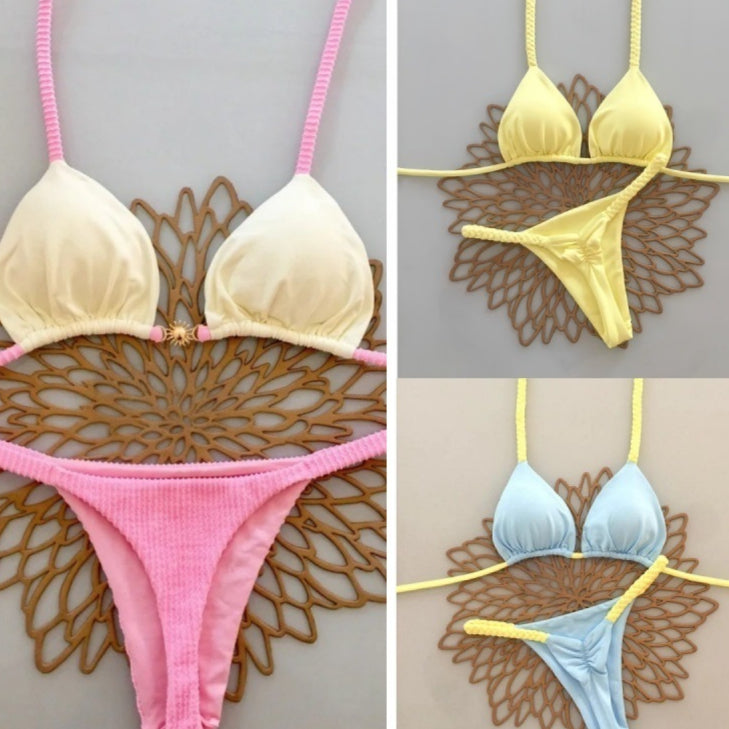Maillot de bain pour femmes Bikini Strap-tie pour printemps