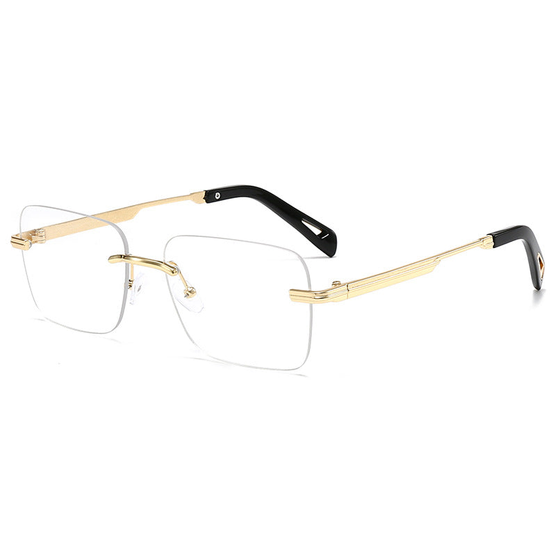 Lunettes de soleil carrées creuses pour hommes et femmes