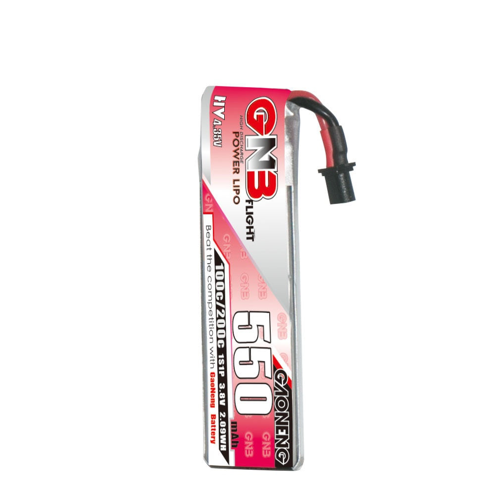 GNB High Energy 550MAH 1s 38V télécommande FPV UAV Power HV Lithium Batterie A30 Plug