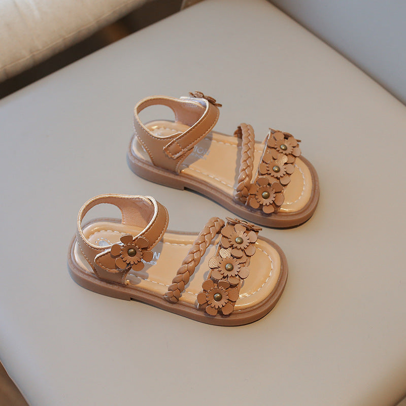 Chaussures de plage Fashion Flower Soft Bottom pour enfants