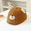 Garçon et fille caricature ours en peluche brodé trois dimensions Paw-print Bear oreilles en avant
