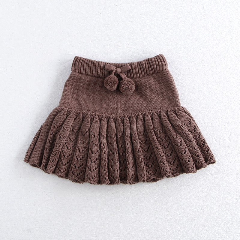 Filles Hollow Retro Plantskirt plissé