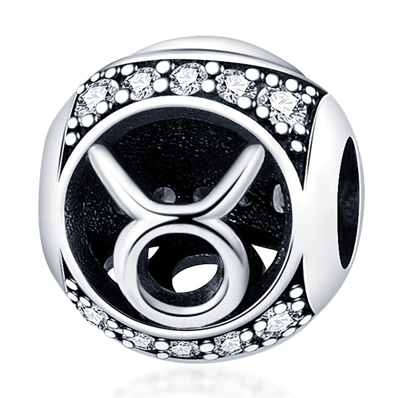 12 Accessoires de perles de signe zodiac pour bracelets bricolage