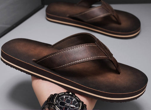 Hommes Flip-flops Arrivées d'été Non-dérapant et occasionnel pour l'usure extérieure
