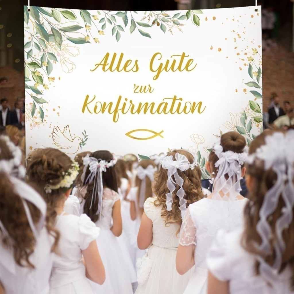 Bannière de confirmation décorative - Vêtements de fête pour les fêtes Et cérémonies