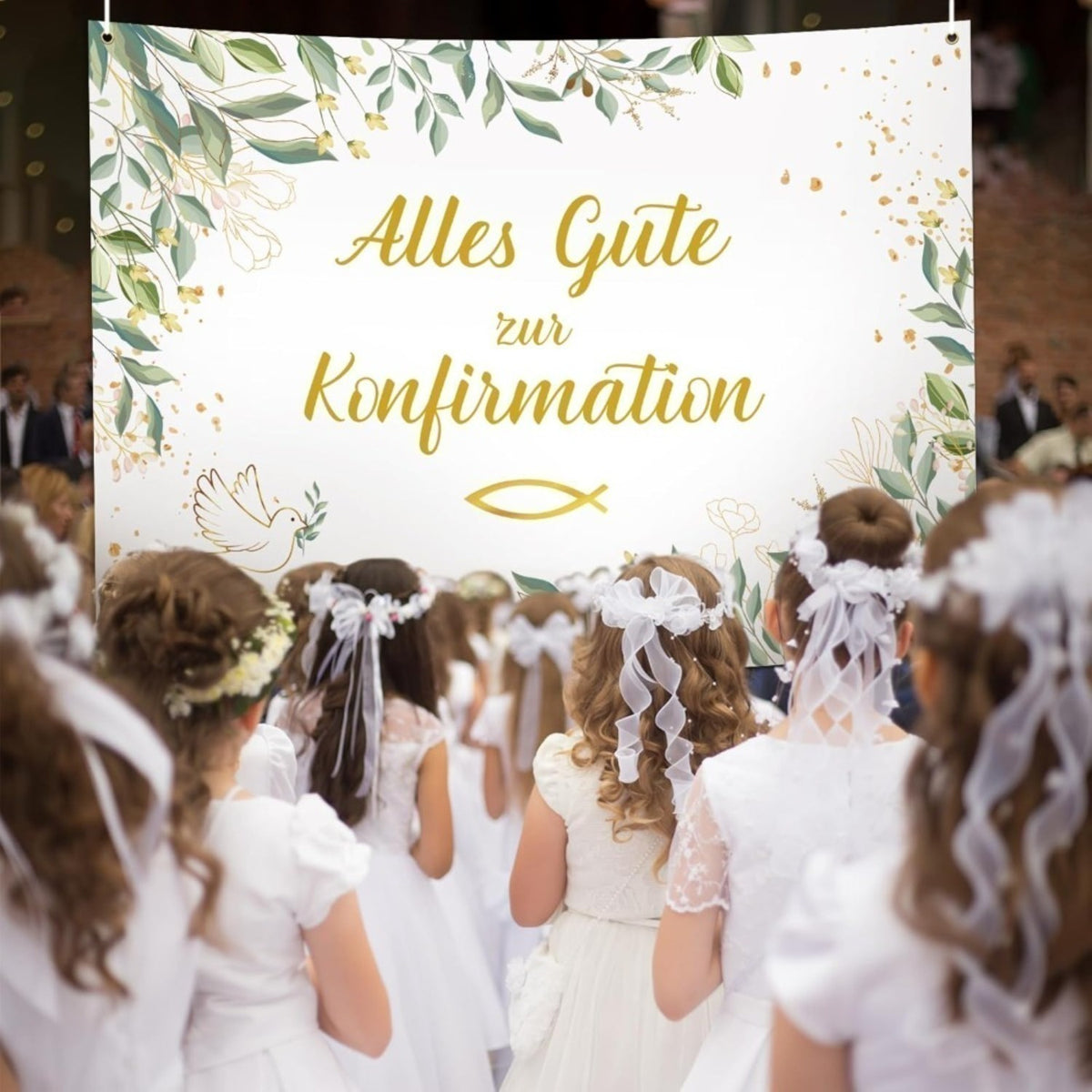Bannière de confirmation décorative - Vêtements de fête pour les fêtes Et cérémonies