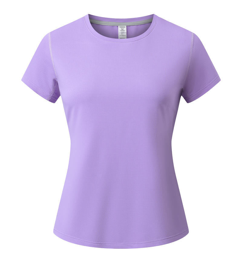 T-shirt cou rond à séchage rapide Été Manches courtes Uniforme de travail