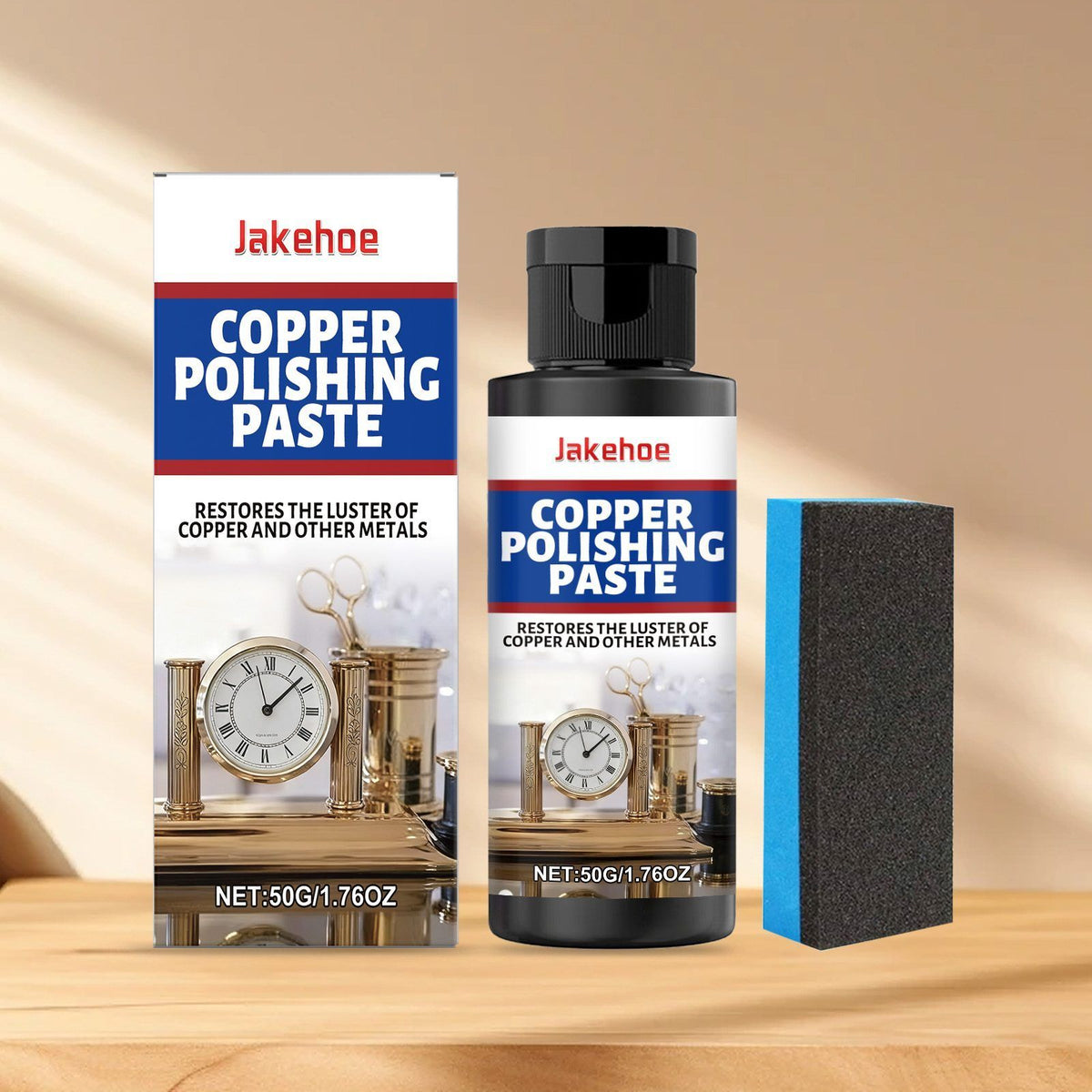JAKEHOE Kit de pâte de nettoyage en laiton