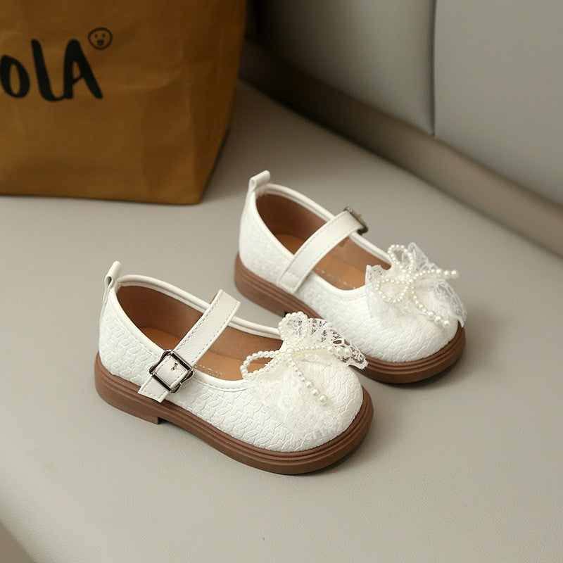 Chaussures de Printemps & Automne en Cuir de Filles