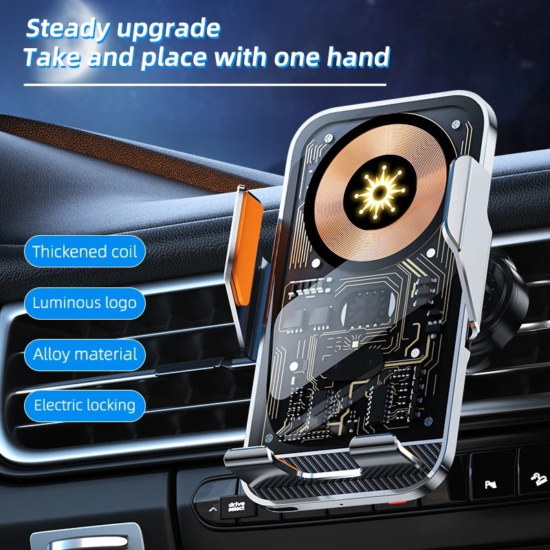 Support de voiture universel avec fonction de recharge sans fil pour téléphones portables