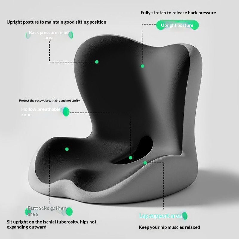 Siège d'une pièce et dossier Coussin Hip-enhancement Design