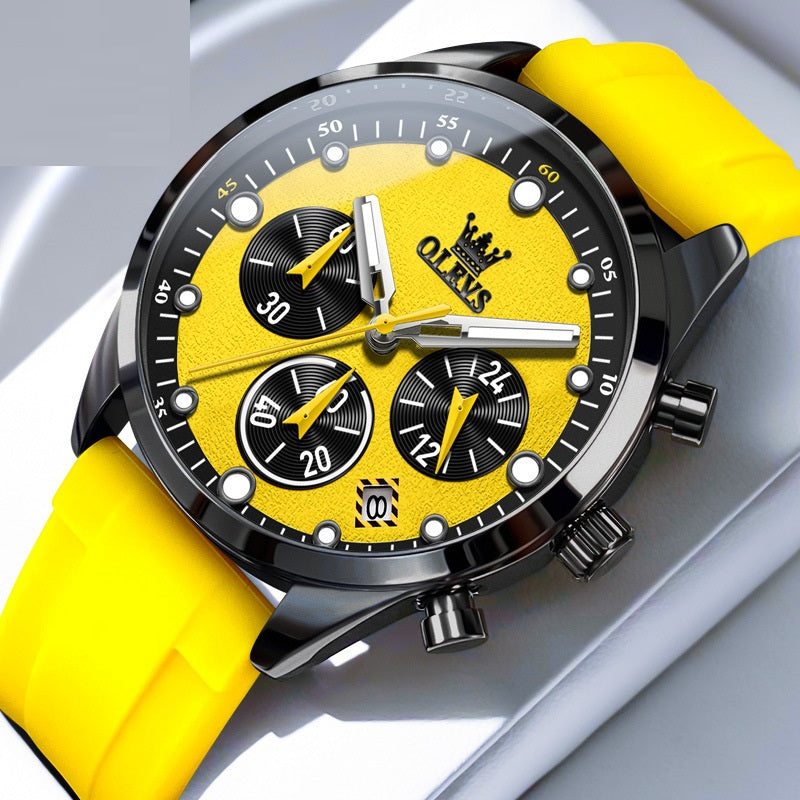Montre Quartz multifonctionnelle pour homme
