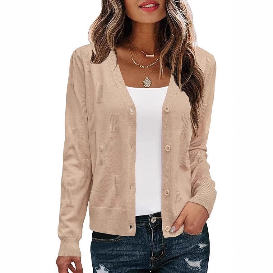 Culotte cardigan casual légère anti-épaule haut