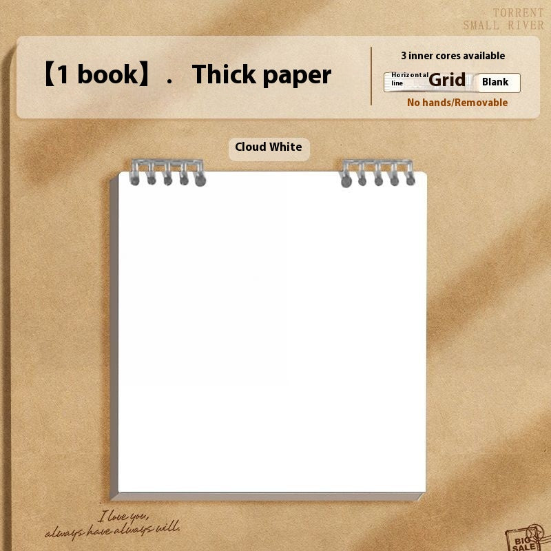 Simple Flip Up Chip Notebook amovible