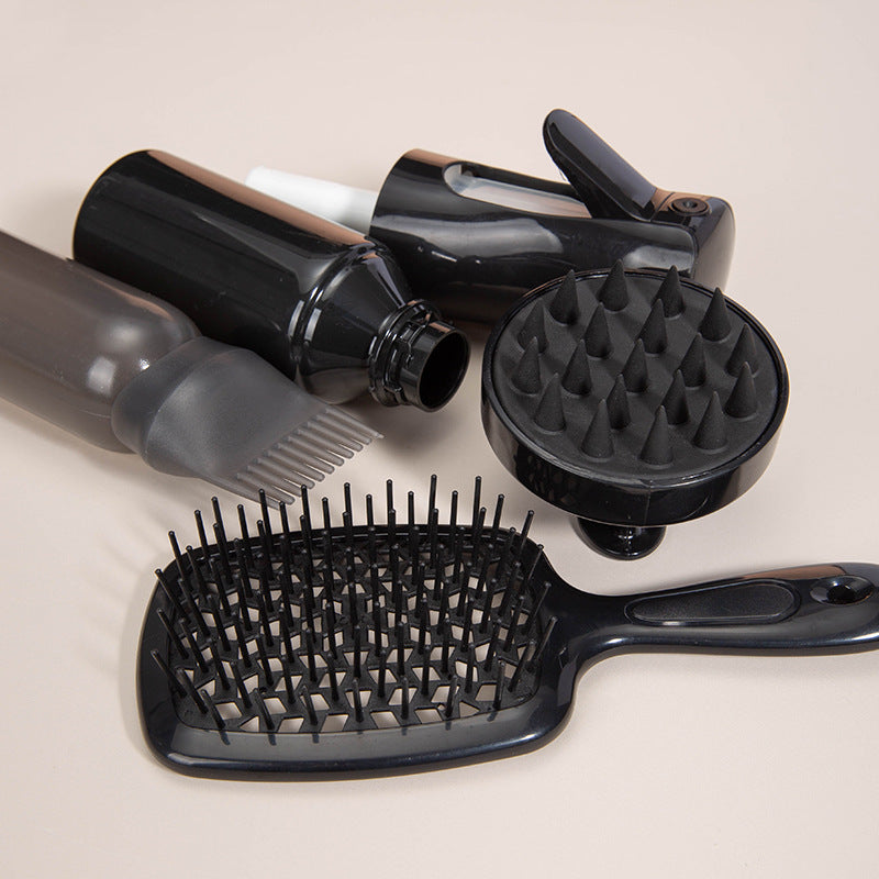 Vaporisateur haute pression nettoyage de bouteille de silicone Shampooing brosse Peigne Hollow soins cheveux Dyei