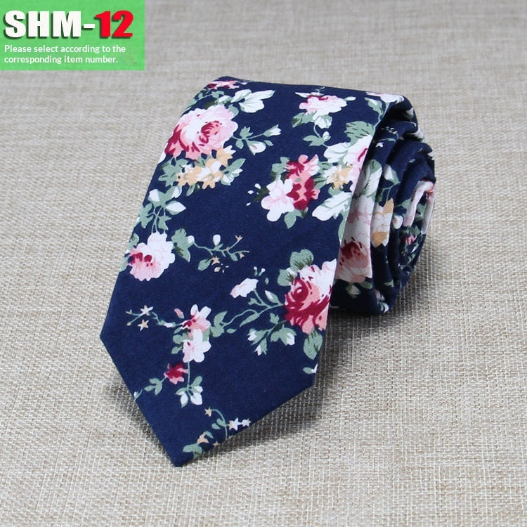 Narrow Casual Patterned Tie pour les hommes