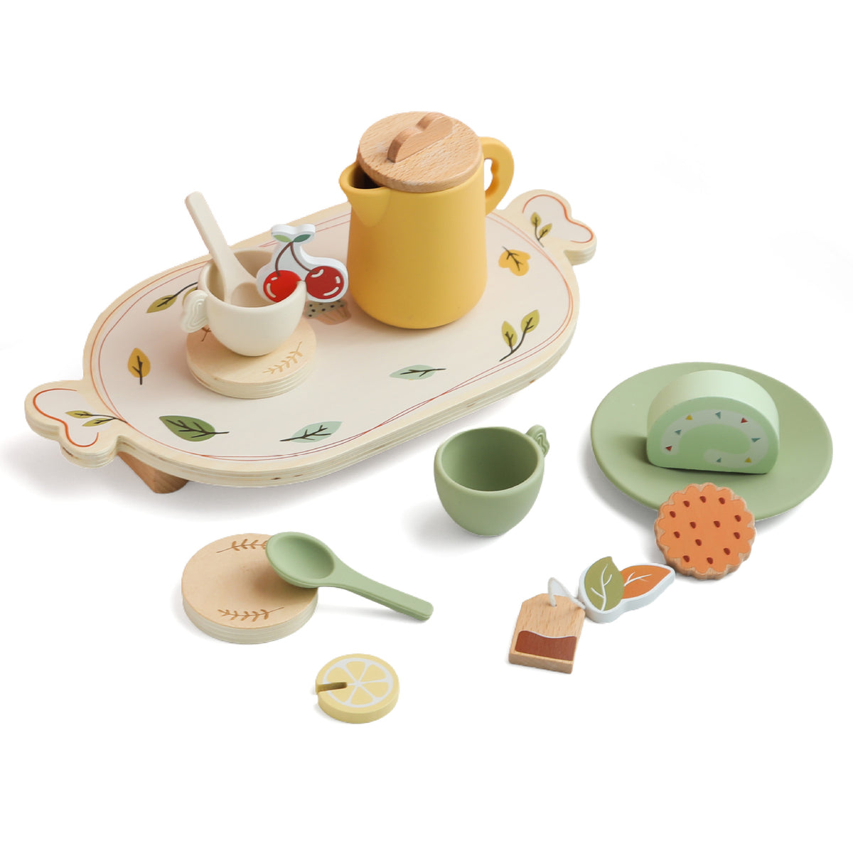 Wooden educational desktop toy set for babies
