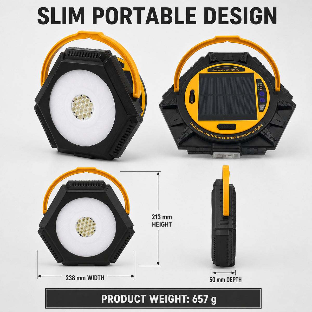 Lanterne de camping à LED D86 2 L