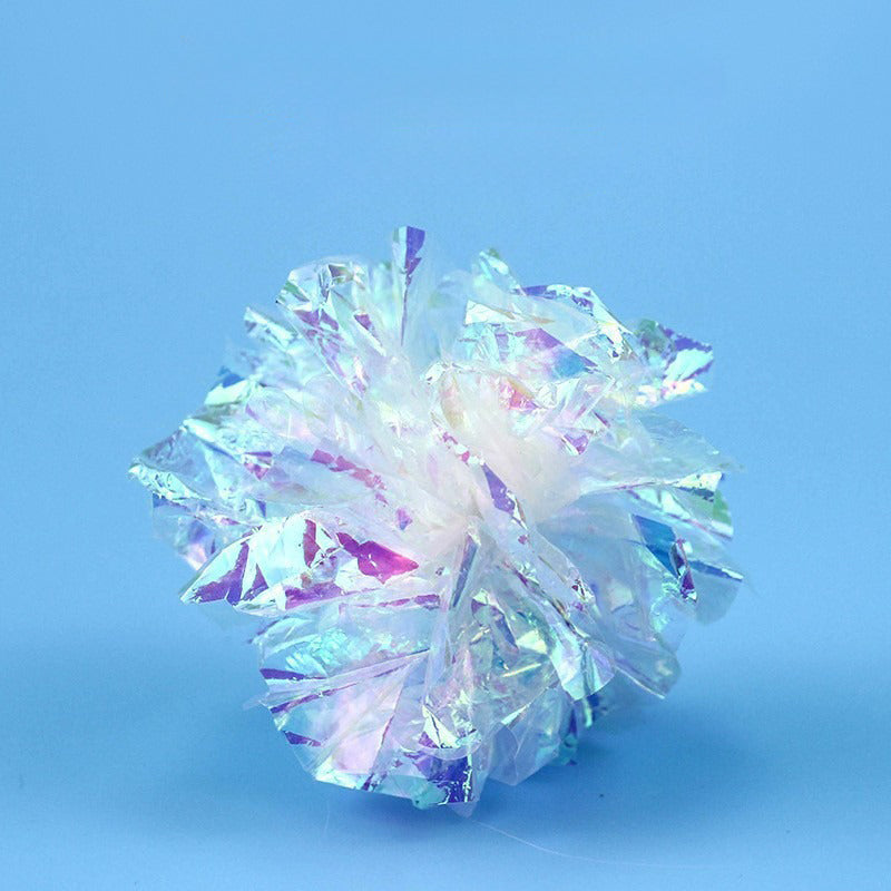 Ce jouet de chat de boule de papier de fabrication de bruit coloré est une excellente façon de garder votre chat