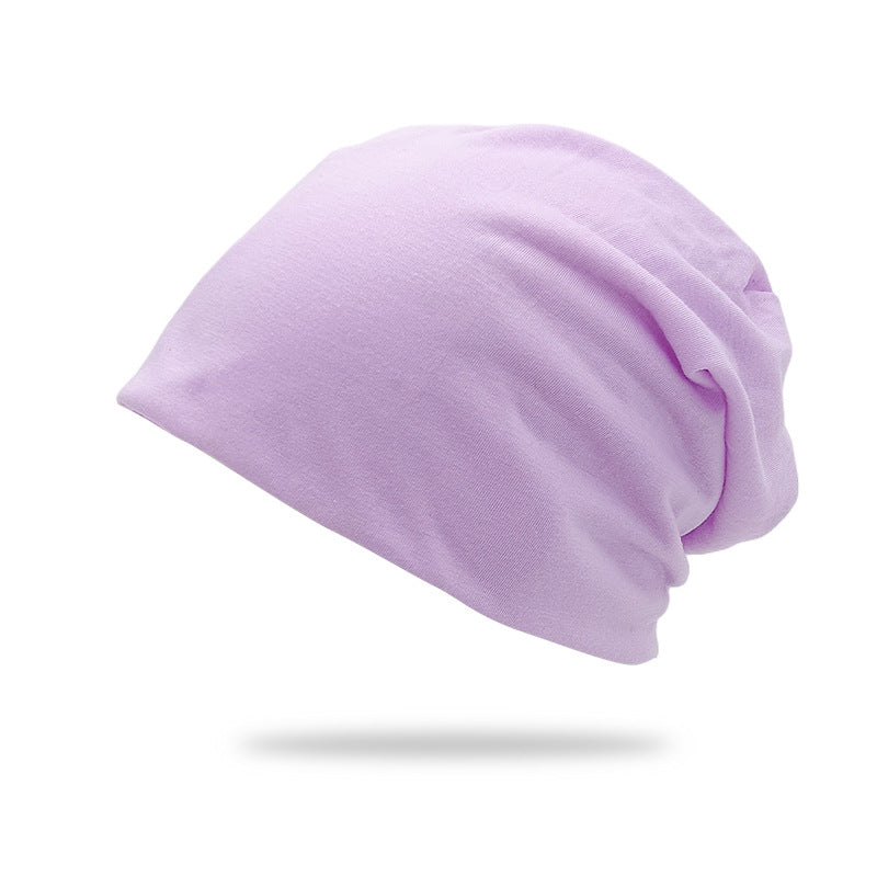 Bonnet de pull double couche de couleur solide style mince