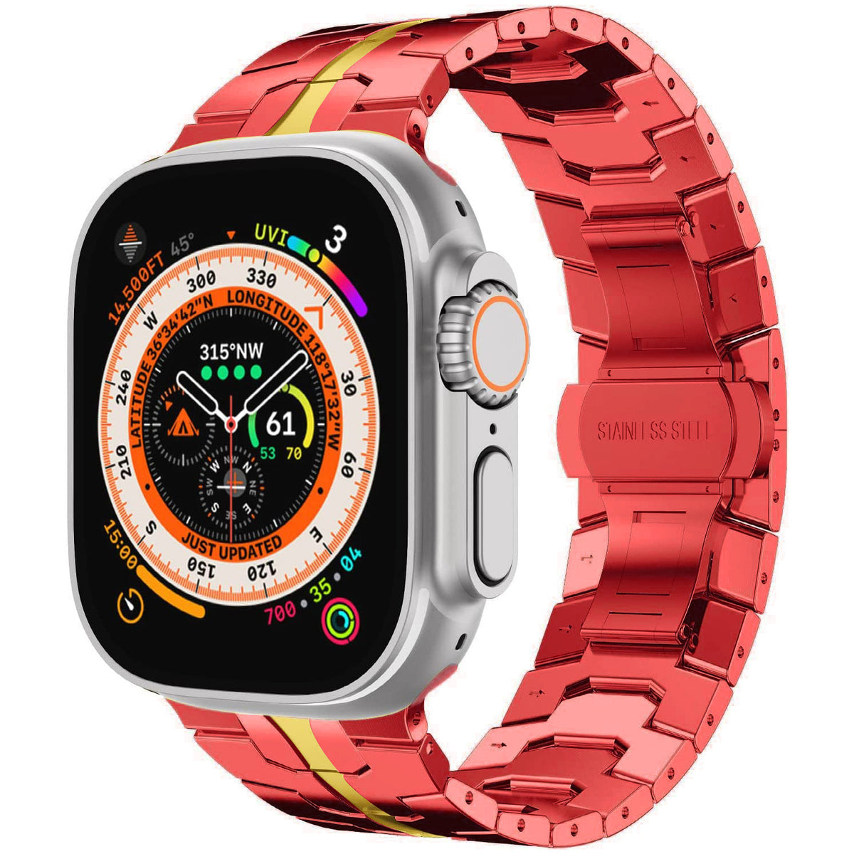 Bracelet en acier inoxydable en acier massif