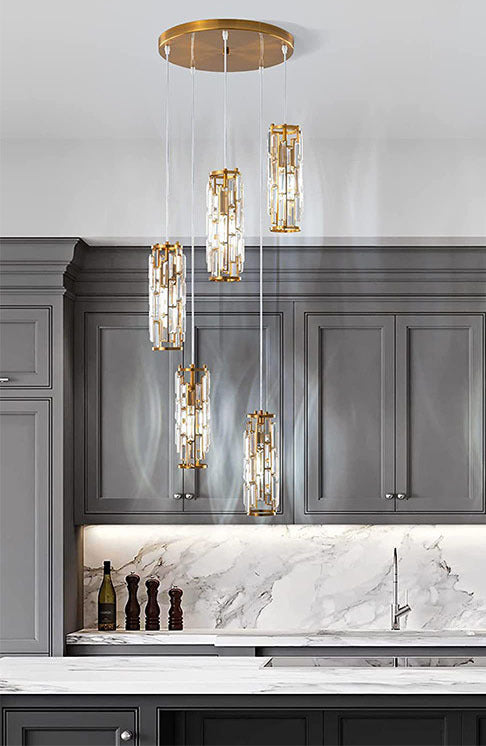 LED simple tête industriel style cristal Restaurant simple allée côté lit Petit droplight
