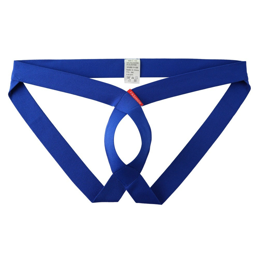 Hommes Sexy Hollowed-out slips personnalisés Stylish T-back Thongs élégants pour un bold moderne