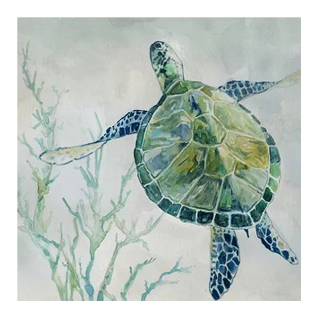 Peinture en toile de tortue Affiche d'art murale