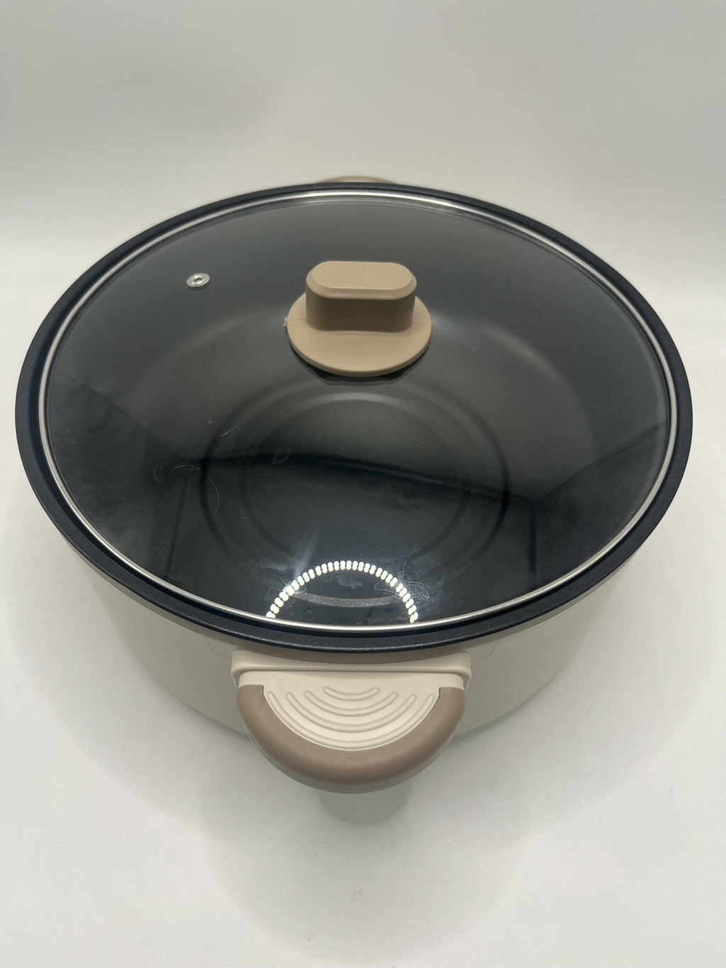 4.5L Électrique Slow Cooker Glass Lid Non Stick Rice Cuisson Poêle à frire
