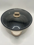 4.5L Électrique Slow Cooker Glass Lid Non Stick Rice Cuisson Poêle à frire