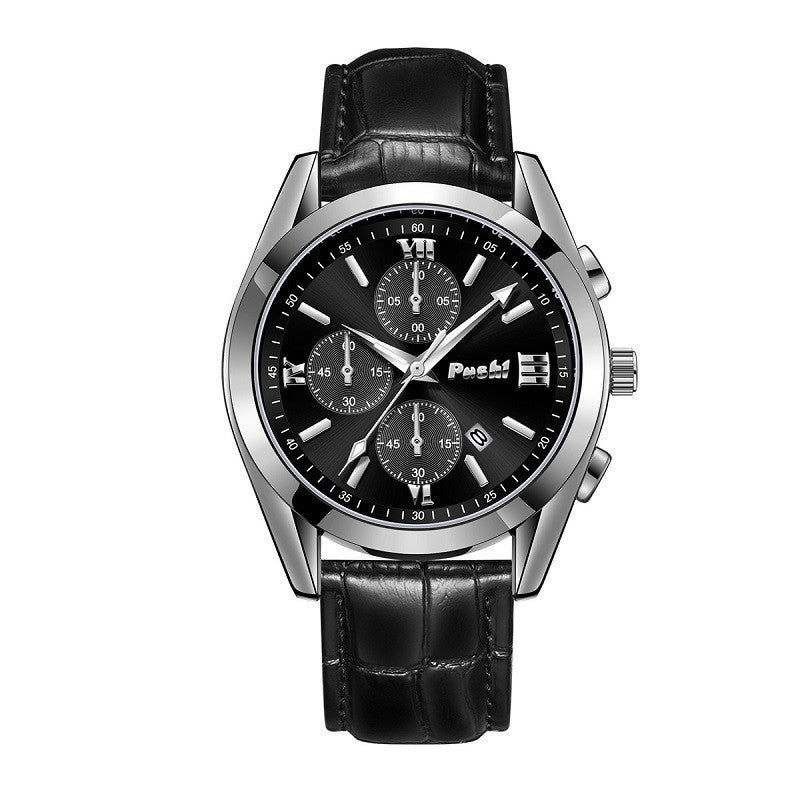Montre Quartz Montre haute de gamme en cuir véritable montre imperméable pour hommes