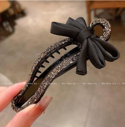 Broken Duckbill Drill Clip-Silver Grey-Resin-1 Piece