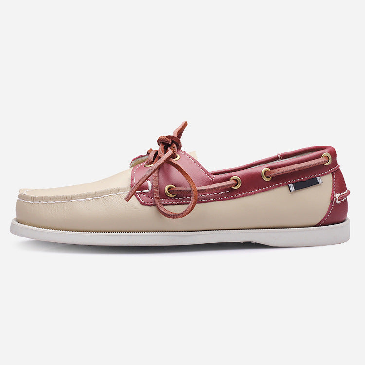 Hommes Bas-Top Fashionable Classic Chaussures Casual en cuir à la main