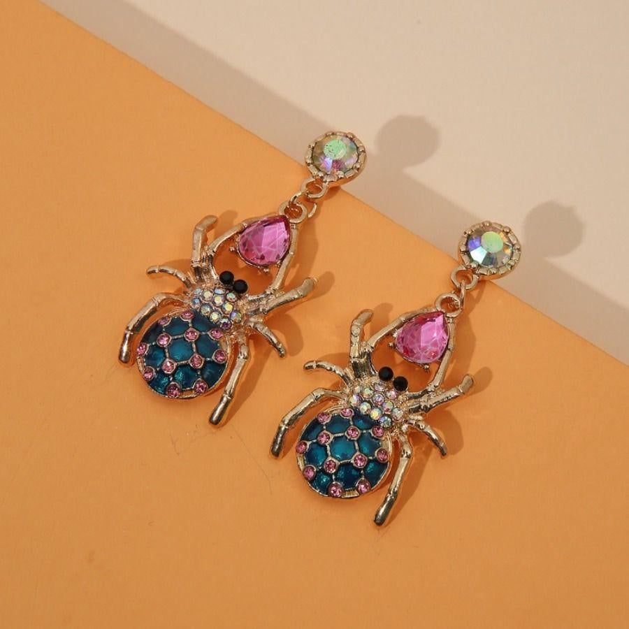Boucles d'oreilles en Strass en forme d'araignée - Boucles d'oreilles uniques pour femmes