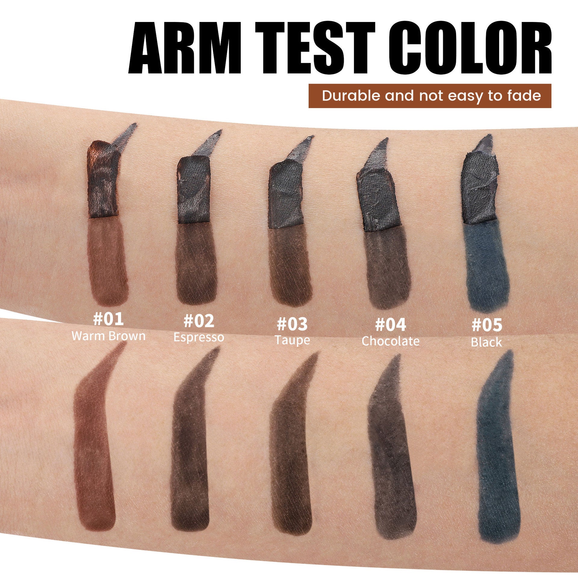 Teinture de sourcils imperméable longue durée