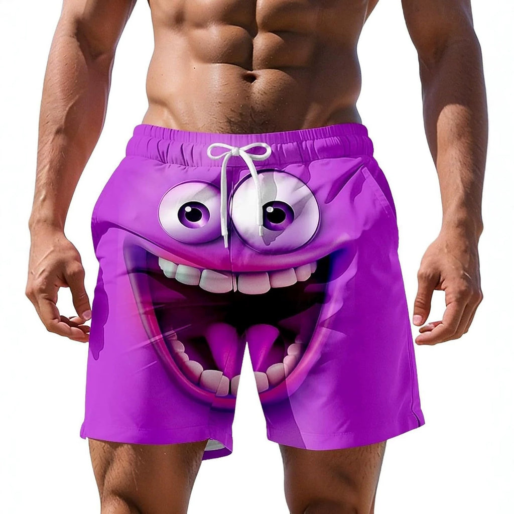 Shorts de plage à impression numérique 3D pour hommes plus grande taille