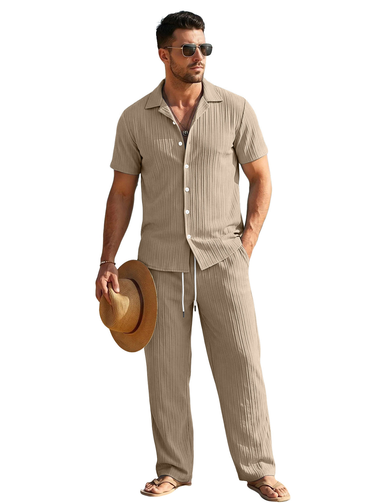 Ensemble casual Jacquard pour hommes