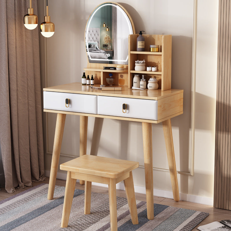 Style nordique Solid Wood Vanity Internet Design célèbre pour les petits appartements