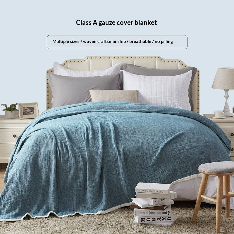Couverture pour serviettes multicouches de couleur coton tout-cuton Gauze