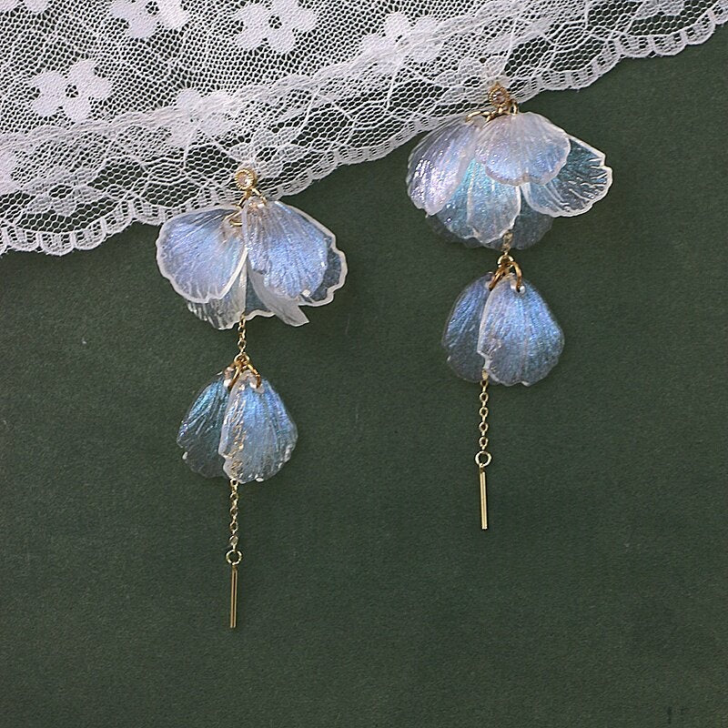 Boucles d'oreilles à effet perle en acrylique